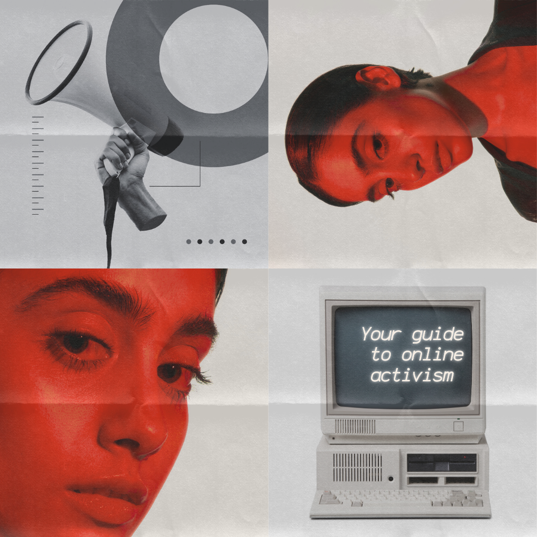 Red Modern Minimalist Brand Photo Collage Instagram Post