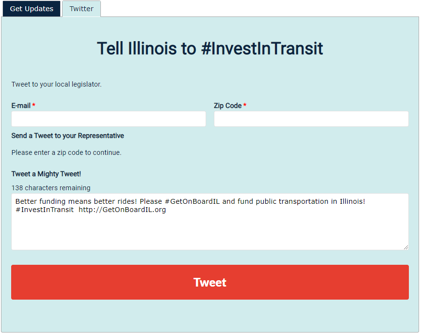 investintransit tweet action